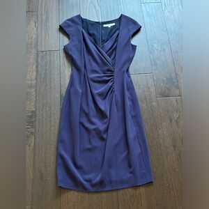 Women’s L.K. Bennett Purple sweetheart crepe dress US6
